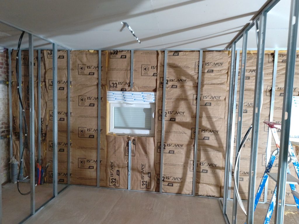 Installation de doublage isolant intérieur à Boulogne-sur-Mer