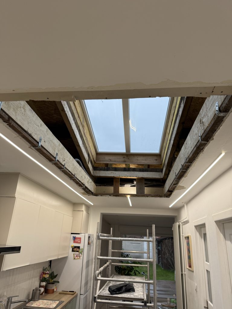 Habillage d’une verrière de toit à Hazebrouck