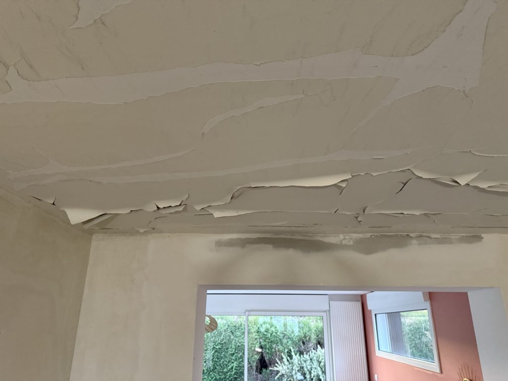 Rénovation de plafond humide à Aire-sur-la-Lys